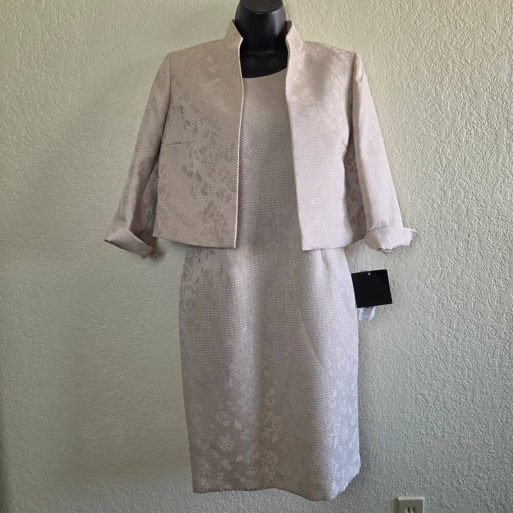 NWT Kasper Spring Fling Dress and Jacket 2 Piece Set